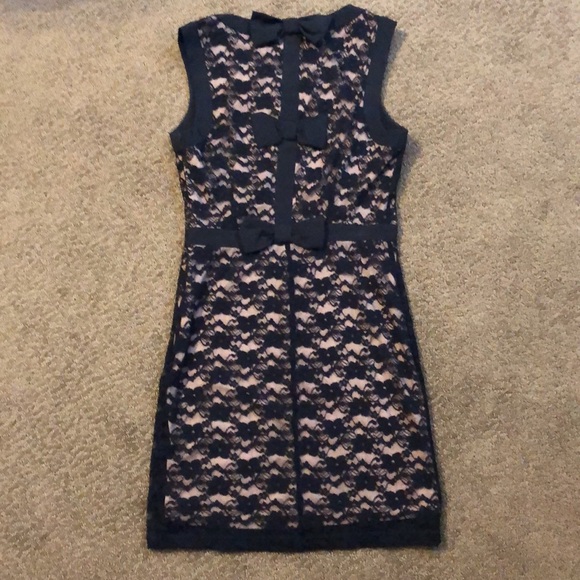 Black Lace Cocktail Dress - Picture 2 of 8